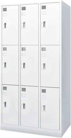 内田洋行 システムロッカーNS型 スタンダードタイプ 9人用 シリンダー