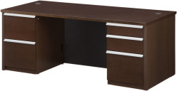内田洋行 役員用家具 EDファニチュア SYシリーズ　両袖デスク W1800×D850×H720mm