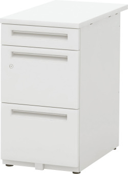 内田洋行 SCAENA(スカエナ) Sタイプ 脇SS047A4-3SKH7 脇デスク・A4-3段 H700型 W400×D700×H700mm