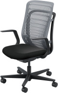 内田洋行 AJCHAIR2(エージェーチェア2) AJ2A-311SG-L PA スレートグレイメッシュ ヘッドレストなし L型肘 ナイロンキャスター