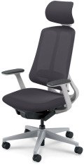 内田洋行 リーフレクチェア エクストラハイバックミックスメッシュ LGフレーム樹脂脚LG ランバーサポート有ウレタンキャスター T型肘RTAL型
