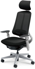 内田洋行 リーフレクチェア エクストラハイバックミックスメッシュ LGフレーム樹脂脚LG ランバーサポート有ナイロンキャスター アジャスタブル肘NAAL型