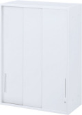 内田洋行 ハイパーストレージ スタンダードタイプ スチール3枚引き違い書庫 HS800 STH-12U(C) 4段 上置き用 W800×D450×H1200
