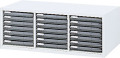 内田洋行 ハイパーストレージ スタンダードタイプ スモークトレーキャビネット B4 浅型タテ21個 HS TC-35/B4(C) W900×D450×H350