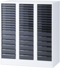 内田洋行 BEストレージ スモークトレーキャビネット TCAF-10/A4(B) A4 浅/深型タテ 浅33個 深18個 W900×D400×H1050