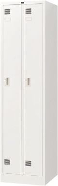 内田洋行 システムロッカーNS型 スタンダードタイプ細形 2人用(S) 内筒交換錠 ホワイト色 W463×D515×H1790mm