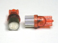 ☆赤色1WLEDウエッジT10-5W交換用LED球２個セット