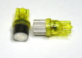 ☆アンバー色1WLEDウエッジT10-5W交換用LED球２個セット