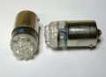 G18(BA15s)-10W,12Wシングル球の交換用,LED赤2個セット