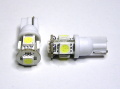 24V,3Chip5連SMD、LEDウエッジ球T10交換用 白２個セット