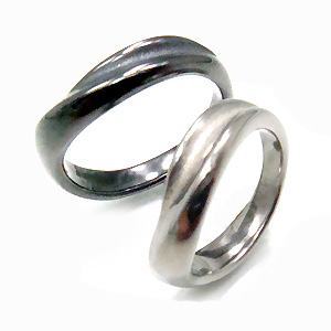 【チタンアクセサリー　レジエ】チタンペアリング