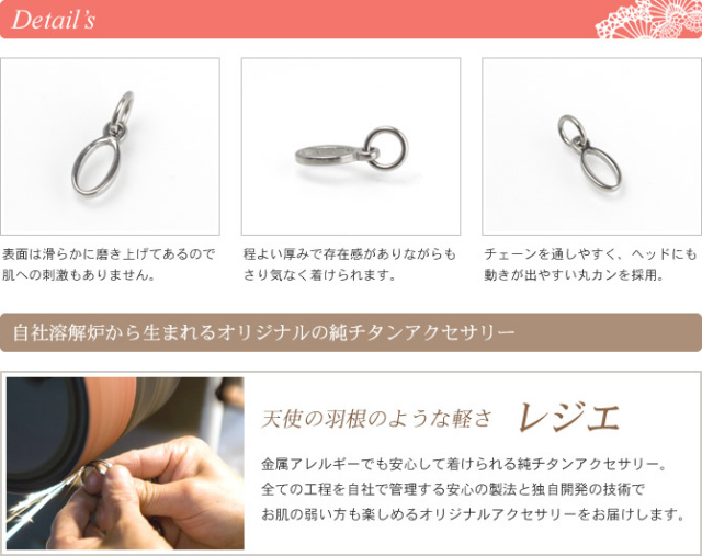 【チタンアクセサリー　レジエ】ペンダントトップ　数字・ラッキーナンバー