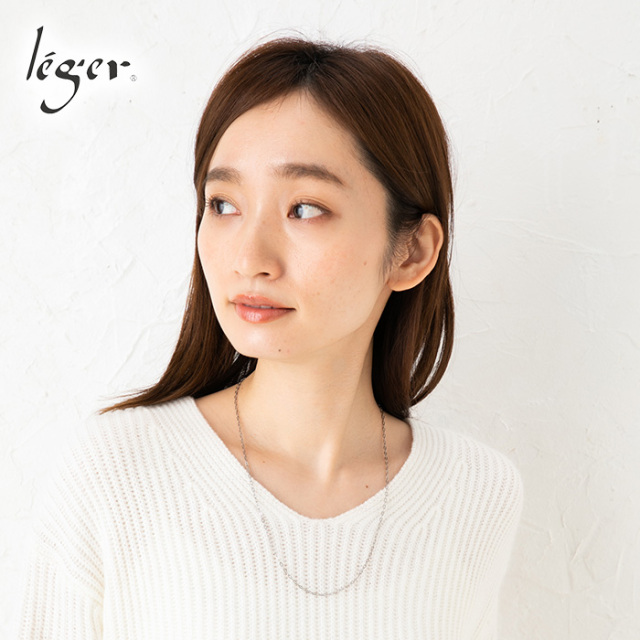 レジエ　チタン　ネックレスチェーン　55cm 純チタンチェーンネックレス スクリューチェーン2.4mm幅 55cm