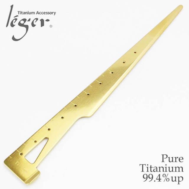 純チタン 多機能 ペーパーナイフ 窒化チタンコーティング ｜ leger