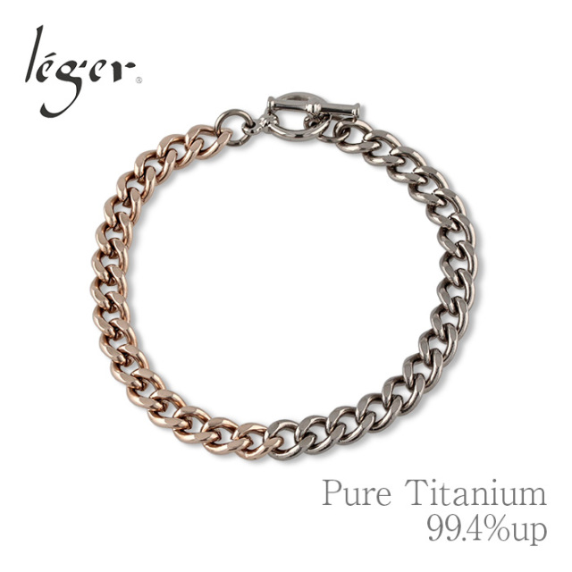 チタン ブレスレット 約20cm 純チタン 磁気ブレスレット シルバー Titanium チタン