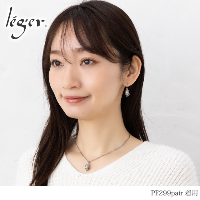 N11165PGa トリーバーチ　フープピアス　他合計2点セット 純チタン ピアス チューリップ フック 6mm｜leger レジエ PF299pair