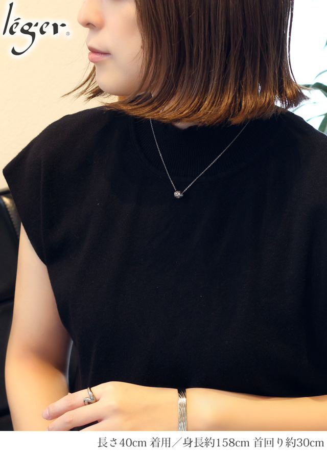 純チタン ネックレス 丸ビーズ 小 40cm ｜leger レジエ T29SSA40F