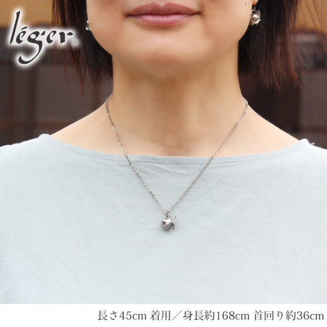 最新な 純チタン ペンダント ネックレス すずらん フック 6mm｜leger アクセサリー