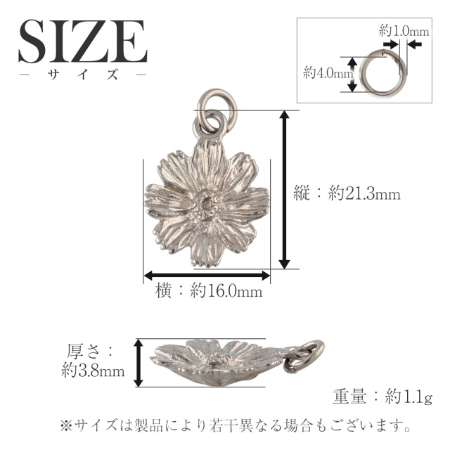 純チタン ペンダントトップ コスモス ｜leger レジエ T315