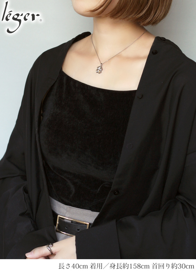 純チタン ネックレス 四つ葉のクローバー ＆ テントウムシ 18金