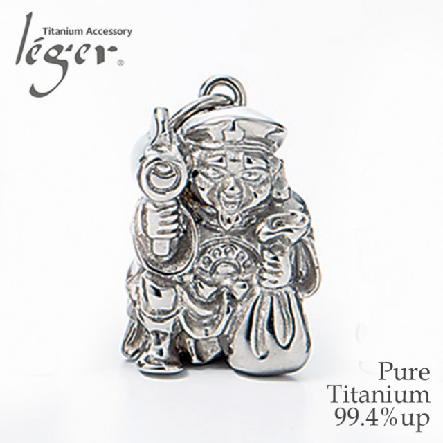 チタンペンダントトップ 七福神 大黒天｜leger レジエ T183