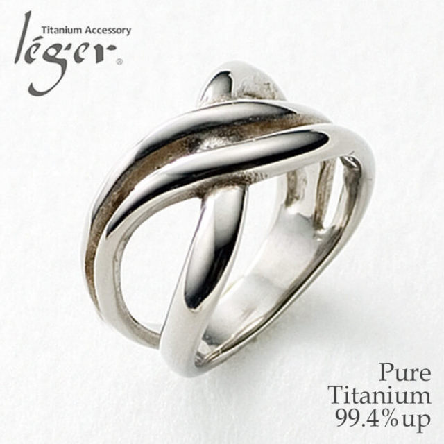 【チタンアクセサリー　レジエ】純チタン製リング