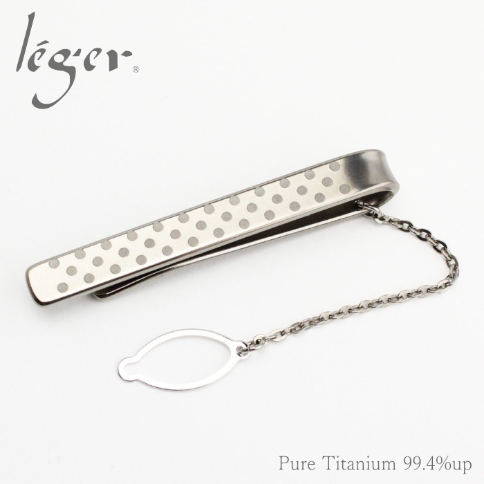 チタンネクタイピン（ドット/水玉模様）｜leger レジエ NTP03