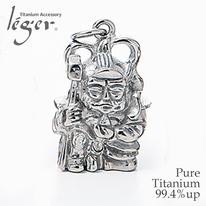 チタンペンダントトップ 七福神 毘沙門天｜leger レジエ T224