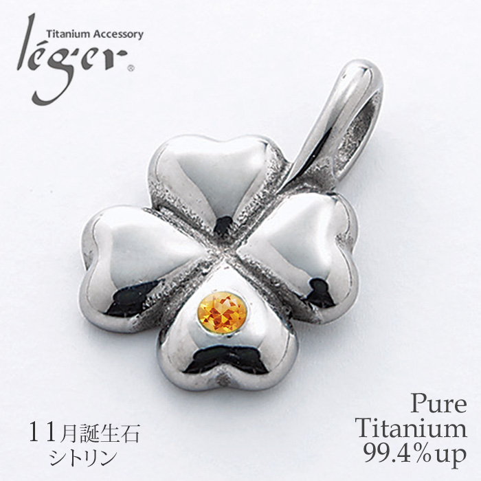 【チタンアクセサリー　レジエ】誕生石ペンダントトップ