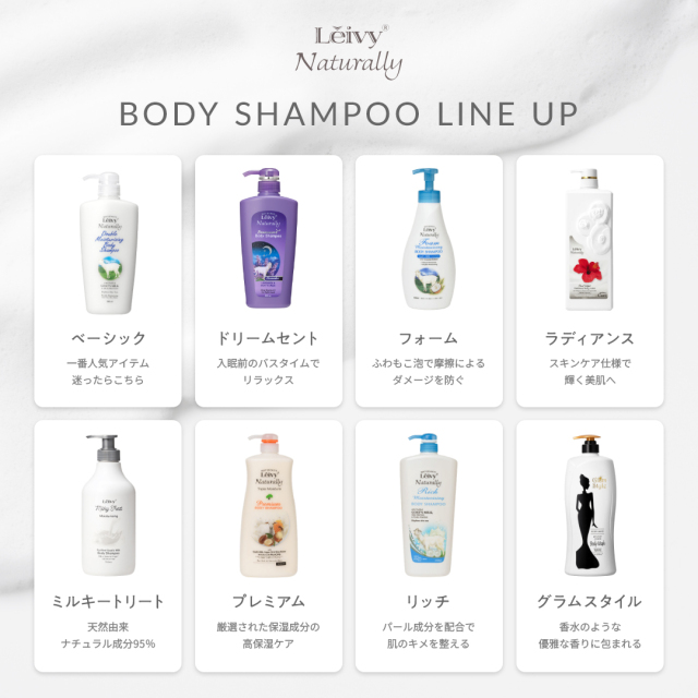 レイヴィーフォームボディシャンプーラベンダー500ml｜Leivy Naturally