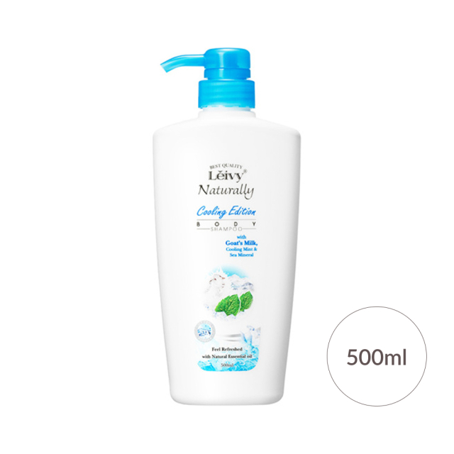 クールボディシャンプーゴートミルク500ml｜Leivy Naturally