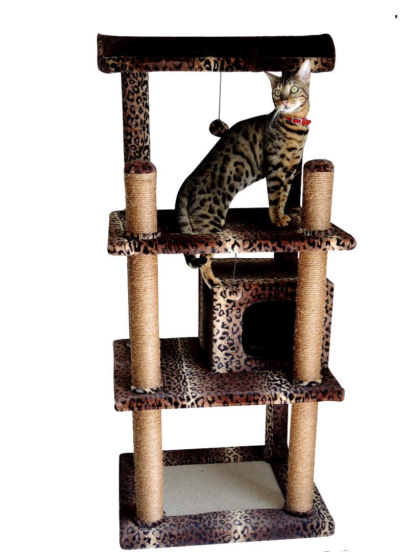 ヒョウ柄キャットタワー Bengal  CTB-1