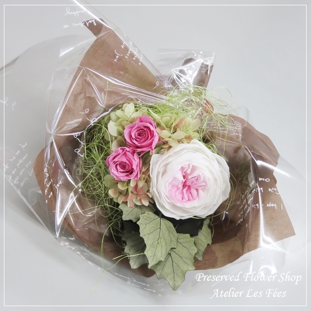 ✨壁掛け✨花束プリザーブドフラワーアレンジ✨ラッピングのまま飾れます✨ 即日発送可能・完成品アレンジ】プリザーブドフラワーギフト