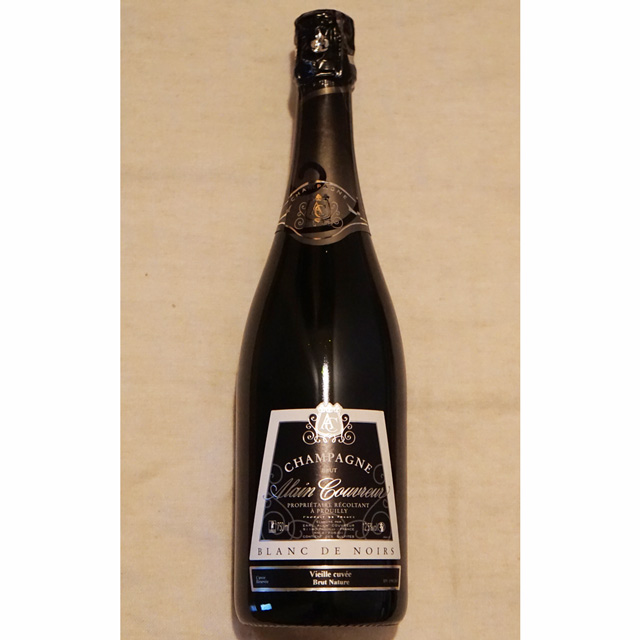 シャンパーニュ　アラン・クヴルール　ブリュット・ナチュール　ブラン・ド・ノワール　ヴィエイユ・キュヴェ　NV