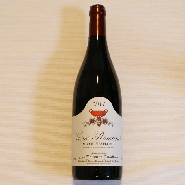 オーディフレッド　ヴォーヌ・ロマネ　オー・シャン・ペルドリ　2014年