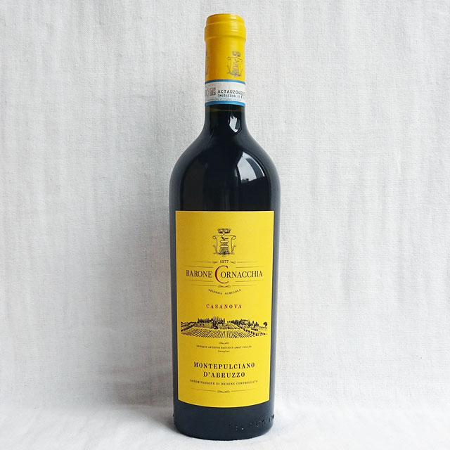 バローネ・コルナッキア　モンテプルチアーノ・ダブルッツォ　2019年