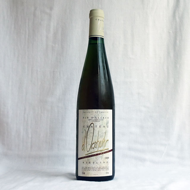 シャトー・ドルシュヴィール　　リースリング　ヴァンダンジュ・タルディヴ　1989年