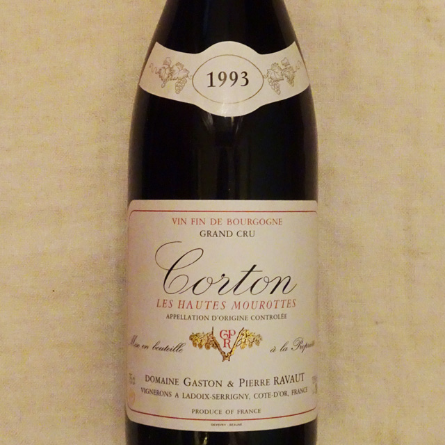 ドメーヌ・ガストン・エ・ピエール・ラヴォー　コルトン　Grand Cru　レ・ゾート・ムーロット　1993年（特級畑）