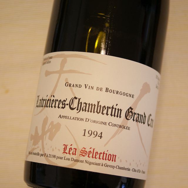 ルー・デュモン　レア・セレクション　ラトリシエール・シャンベルタン　Grand Cru　1994年（特級畑）