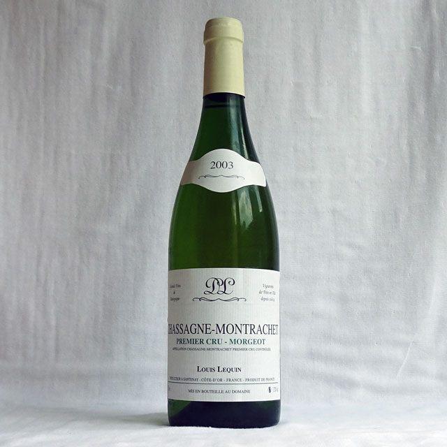ルイ・ルキャン　シャサーニュ・モンラッシェ　1er Cru　モルジョ　ブラン　2003年（一級畑）