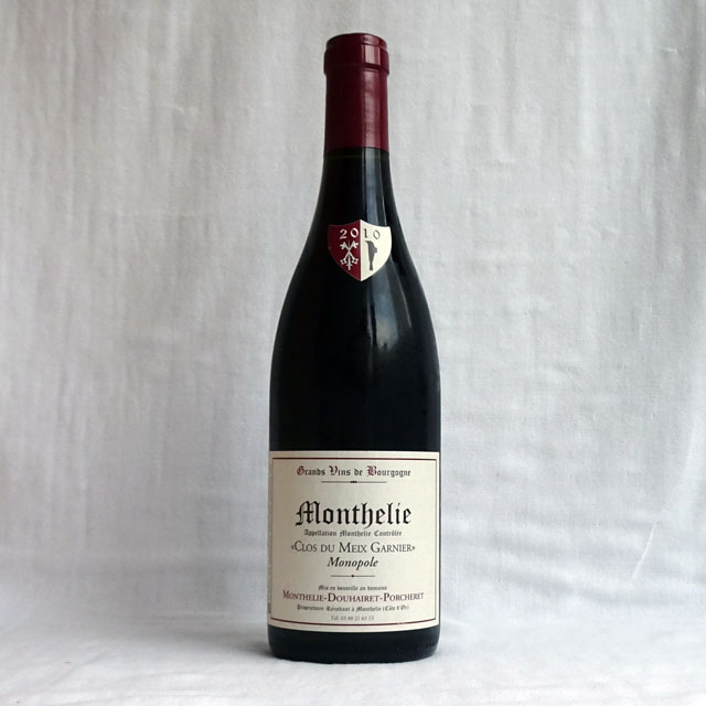 モンテリー・ドゥエレ・ポルシュレ　モンテリー　ルージュ　クロ・デュ・メ・ガルニエ　モノポール　2010年