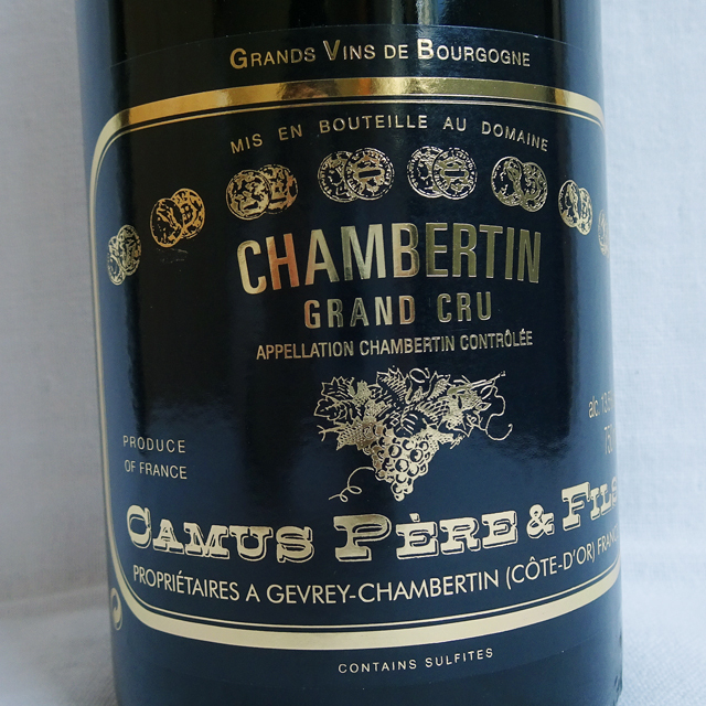 カミュ・ペール・エ・フィス　シャンベルタン　Grand Cru　2019年（特級畑）