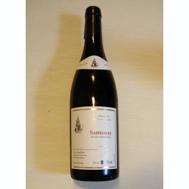 コンフレリー・デ・ヴィニュロン・デ・プレソワール（イヴ・ジラルダン）　サントネイ　ルージュ　1996年