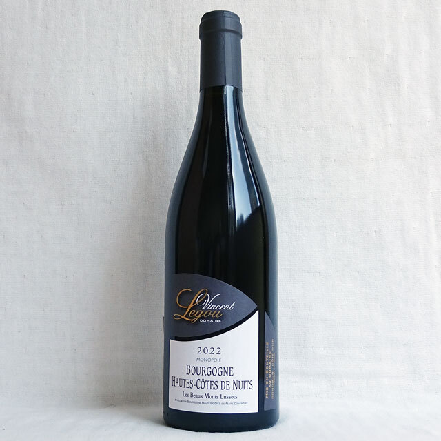 ヴァンサン・ルグー　ブルゴーニュ　オート・コート・ド・ニュイ　ルージュ　レ・ボー・モン・リュソ　2022年