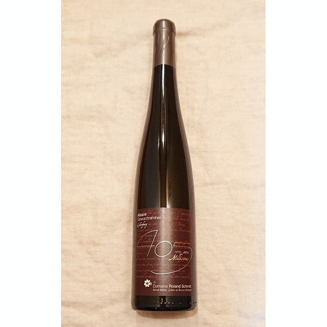 ローラン・シュミット　ゲビュルツトラミネール　グリンツベルグ　405　ミレジム　2015年