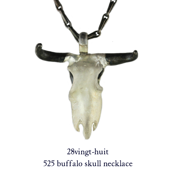 28vingt-huit 525 Buffalo Skull Necklace Silver925/ヴァン ユィット