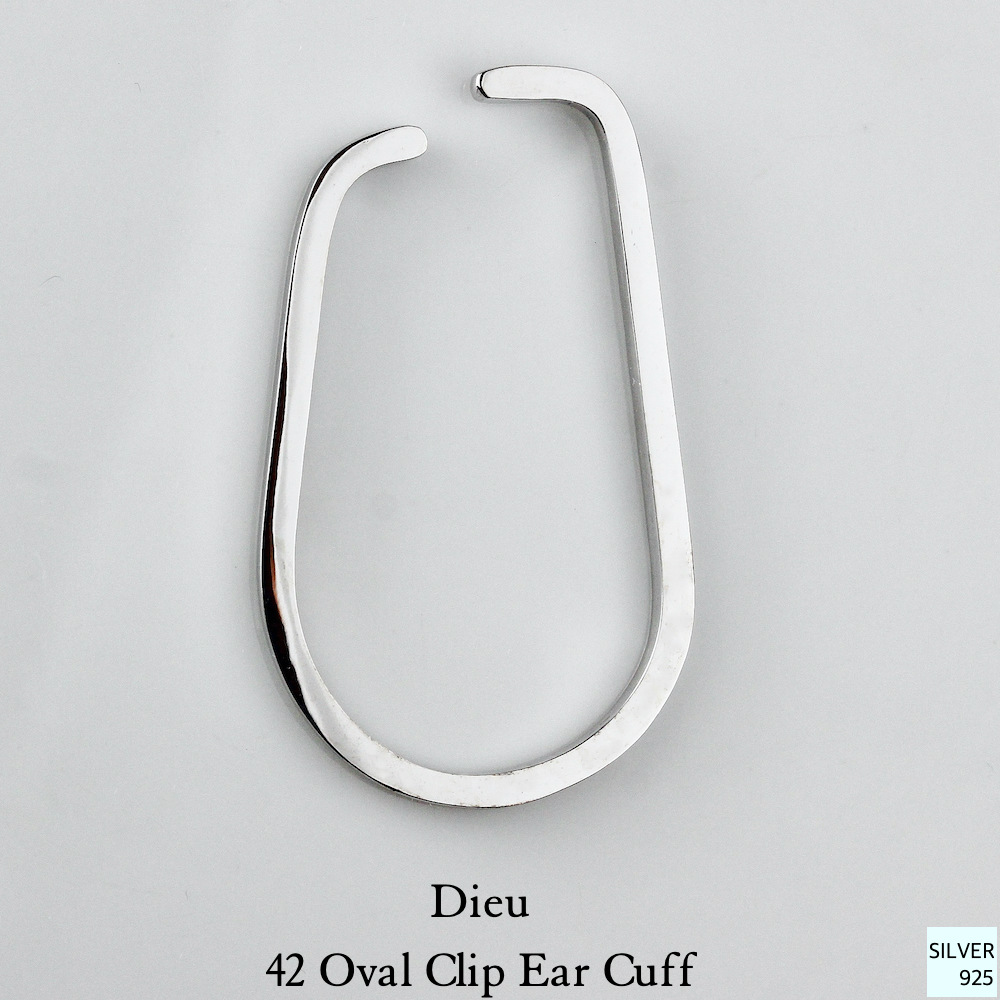 デュー 42 オーバル クリップ イヤーカフ シルバー925,DIEU Oval Clip Ear cuff Silver 925
