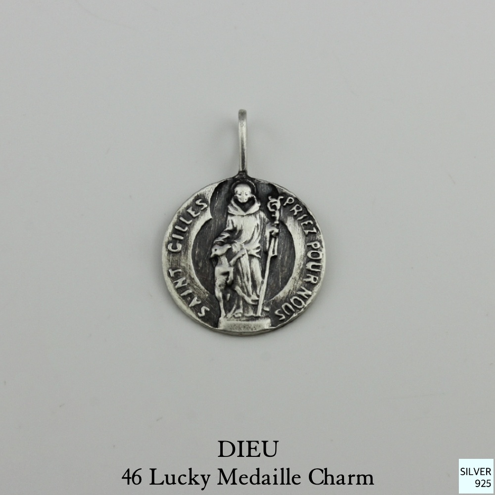 デュー 46 ラッキー メダイ チャーム シルバー,DIEU Lucky Medaille Charm Silver925