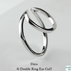 デュー 41 ダブル リング イヤーカフ シルバー925,DIEU Double Ring Ear cuff Silver 925