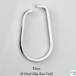 デュー 42 オーバル クリップ イヤーカフ シルバー925,DIEU Oval Clip Ear cuff Silver 925